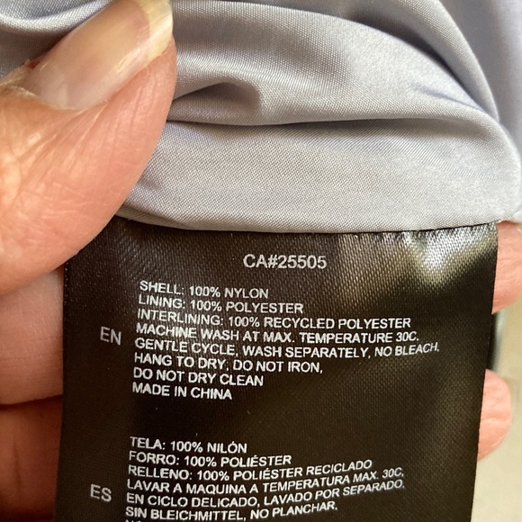 NWOT Noize Black Outerwear Label: Silver-Blue Puffer - Picture 5 of 15